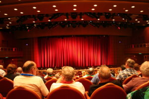 Audiences at a theatre