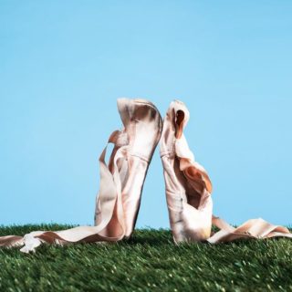Ballet pointe shoes
