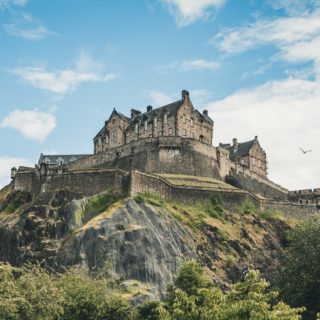 Castle in Edinburgh in Scotland