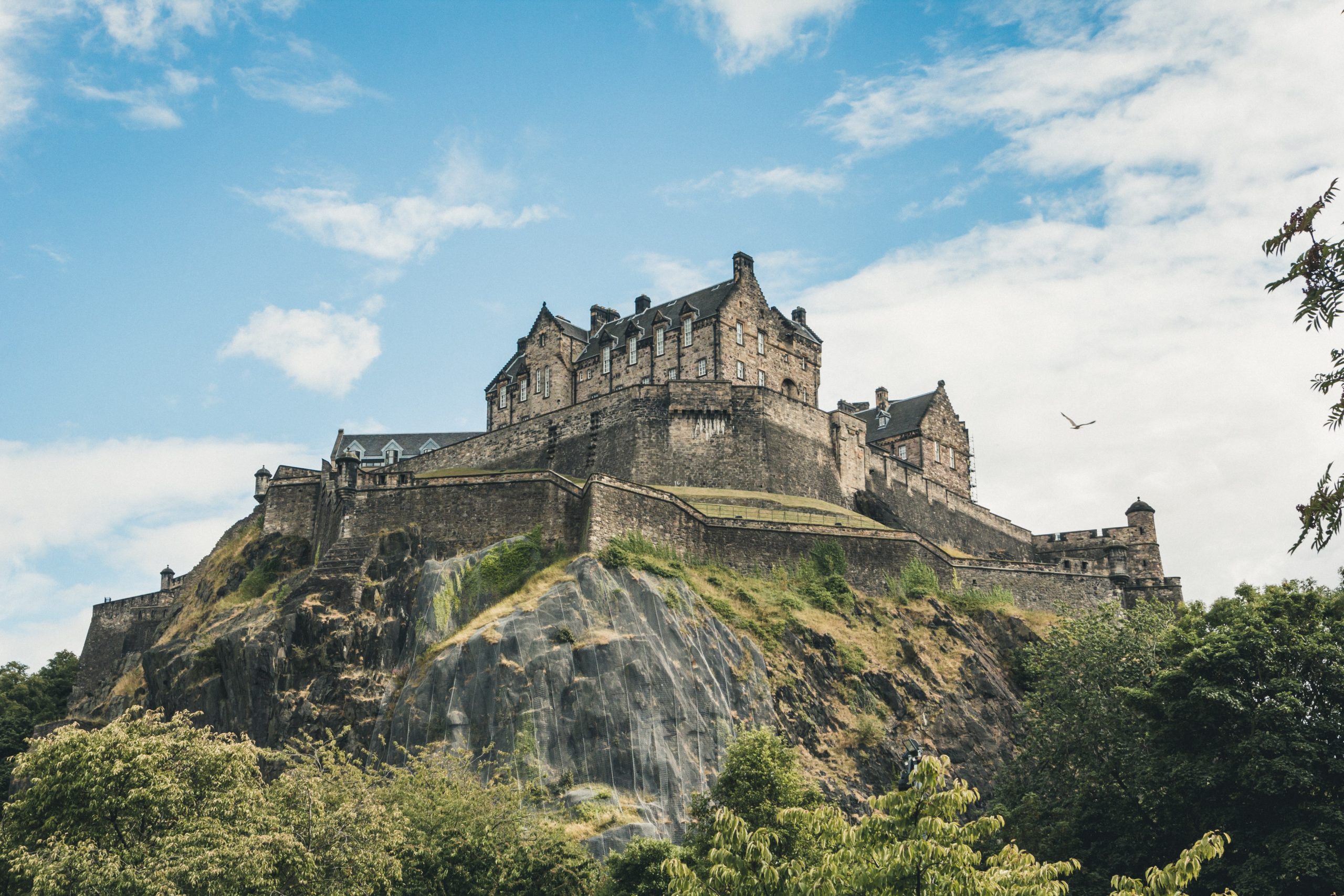 Castle in Edinburgh in Scotland